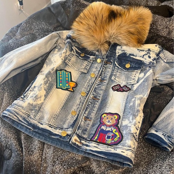 Denim jean jacket!! Kids size 12-14. New, with tags!! - Picture 1 of 3